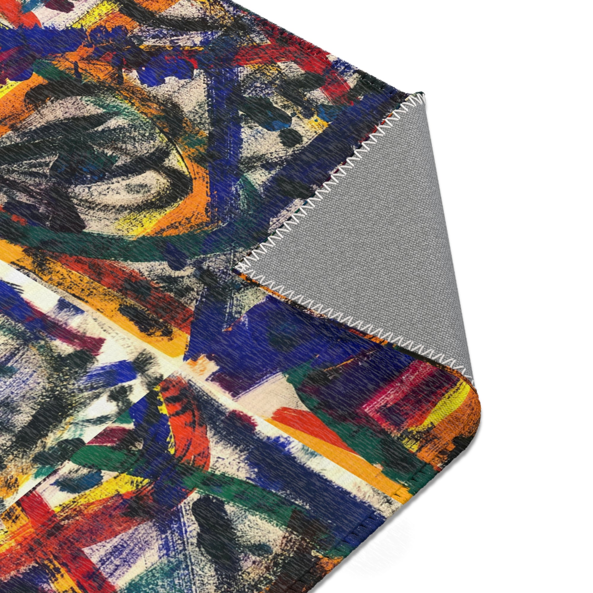 Colorful Bohemian Area Rug, Vibrant Home Decor, Abstract Pattern Carpet, Living Room Mat, Unique Gift for Housewarming