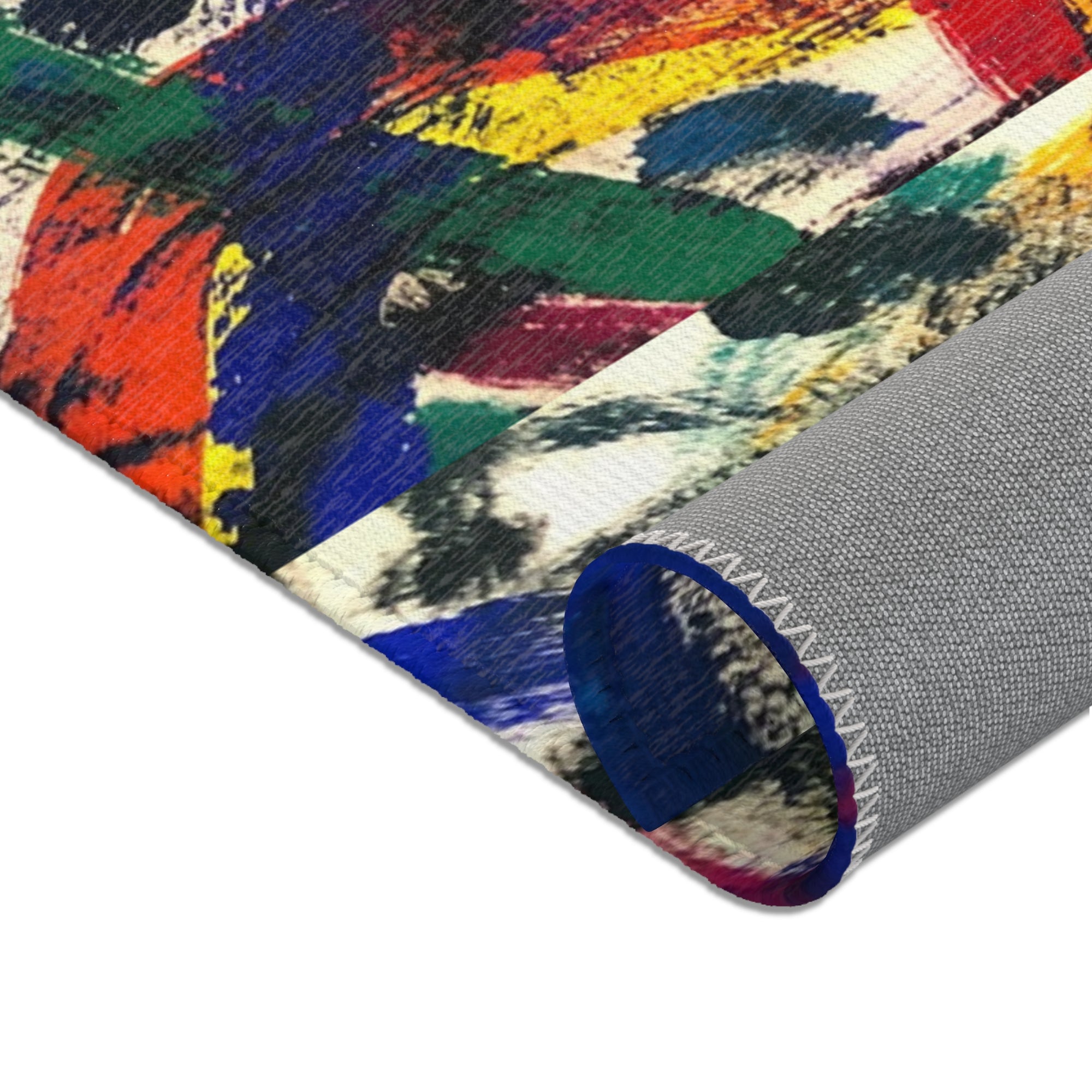 Colorful Bohemian Area Rug, Vibrant Home Decor, Abstract Pattern Carpet, Living Room Mat, Unique Gift for Housewarming