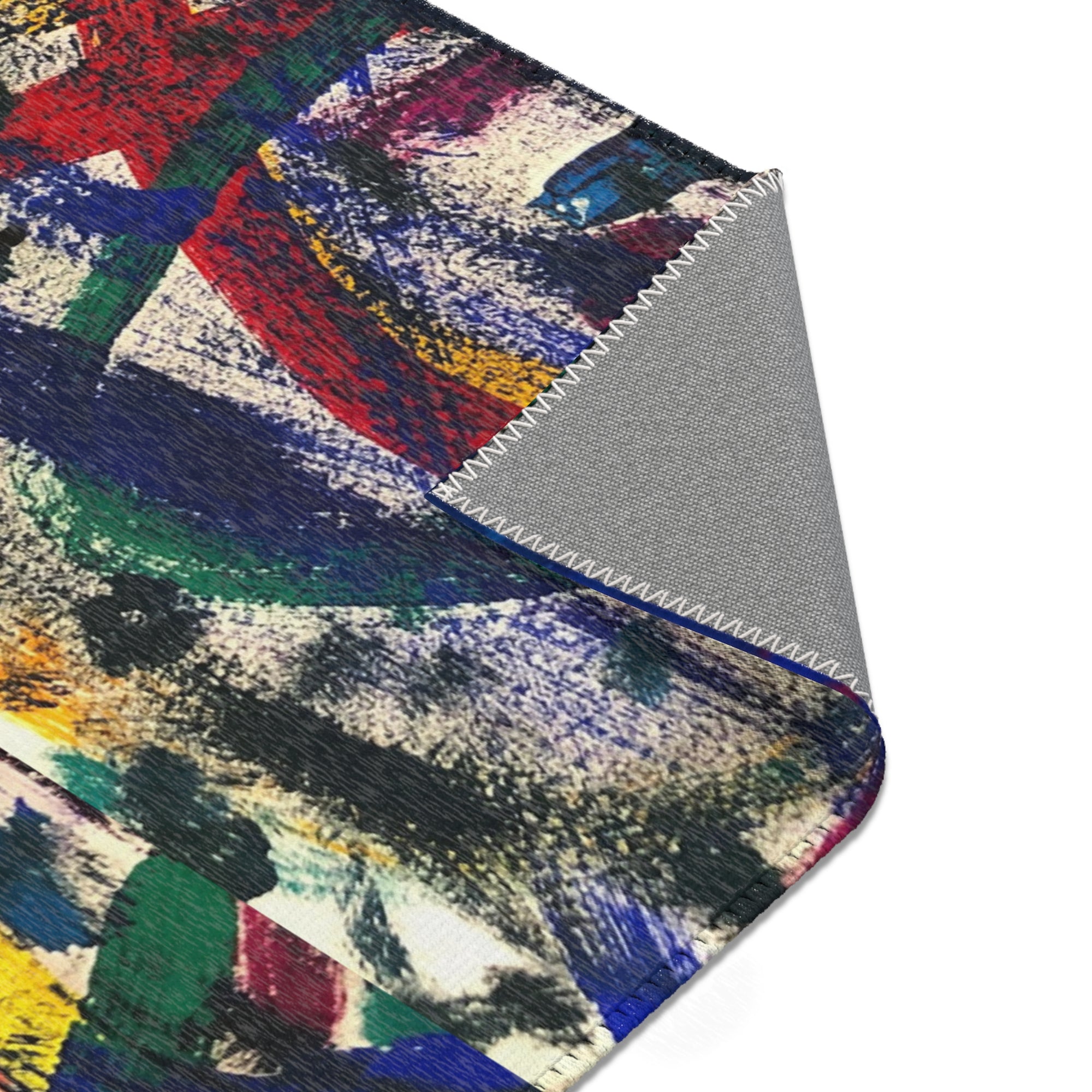 Colorful Bohemian Area Rug, Vibrant Home Decor, Abstract Pattern Carpet, Living Room Mat, Unique Gift for Housewarming