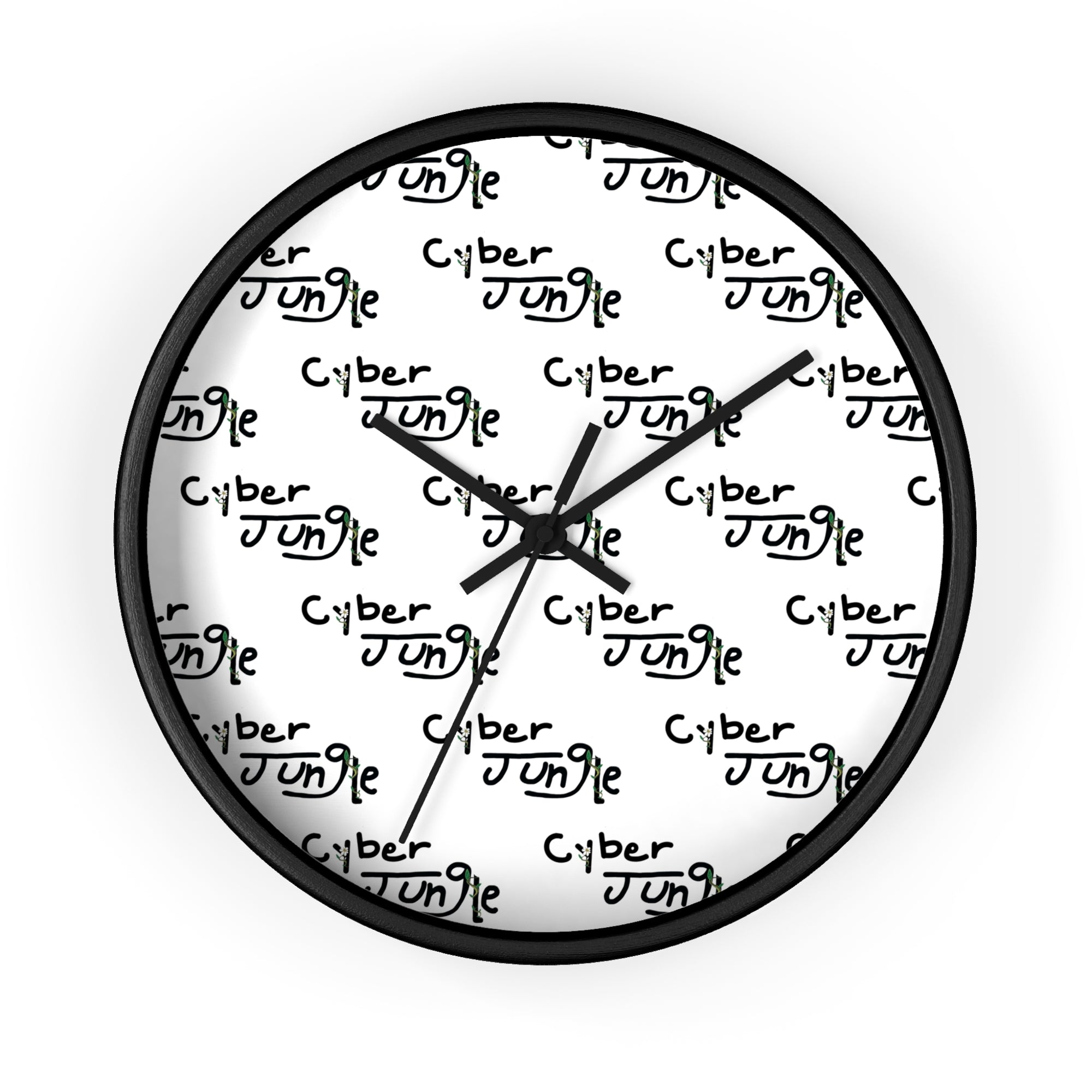 Cyber Jungle Wall Clock - Modern Design for Tech Enthusiasts, Unique Home Decor, Gift for Gamers, Stylish Timepiece, Trendy Wall Art