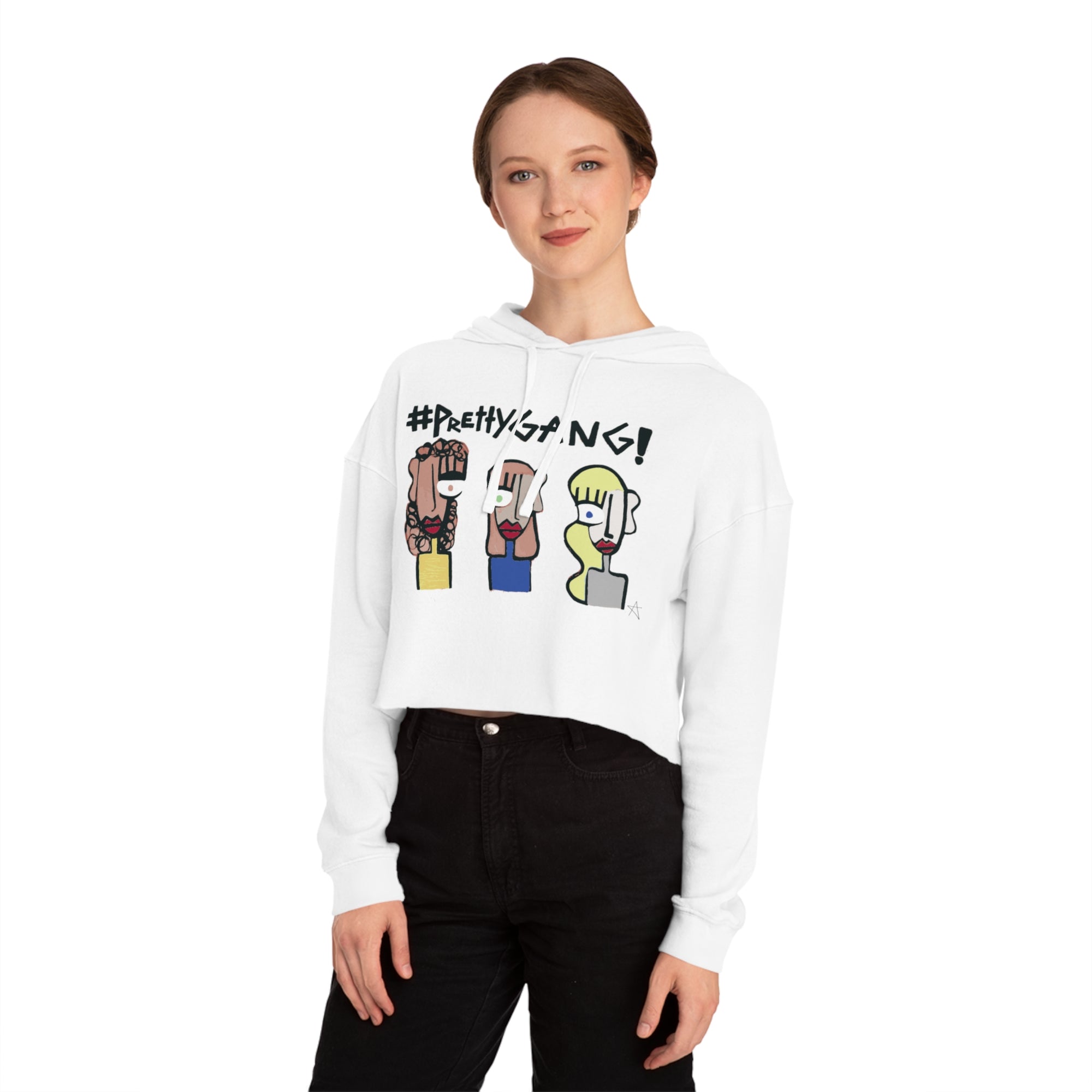 Pretty Women’s Cropped Hooded Sweatshirt