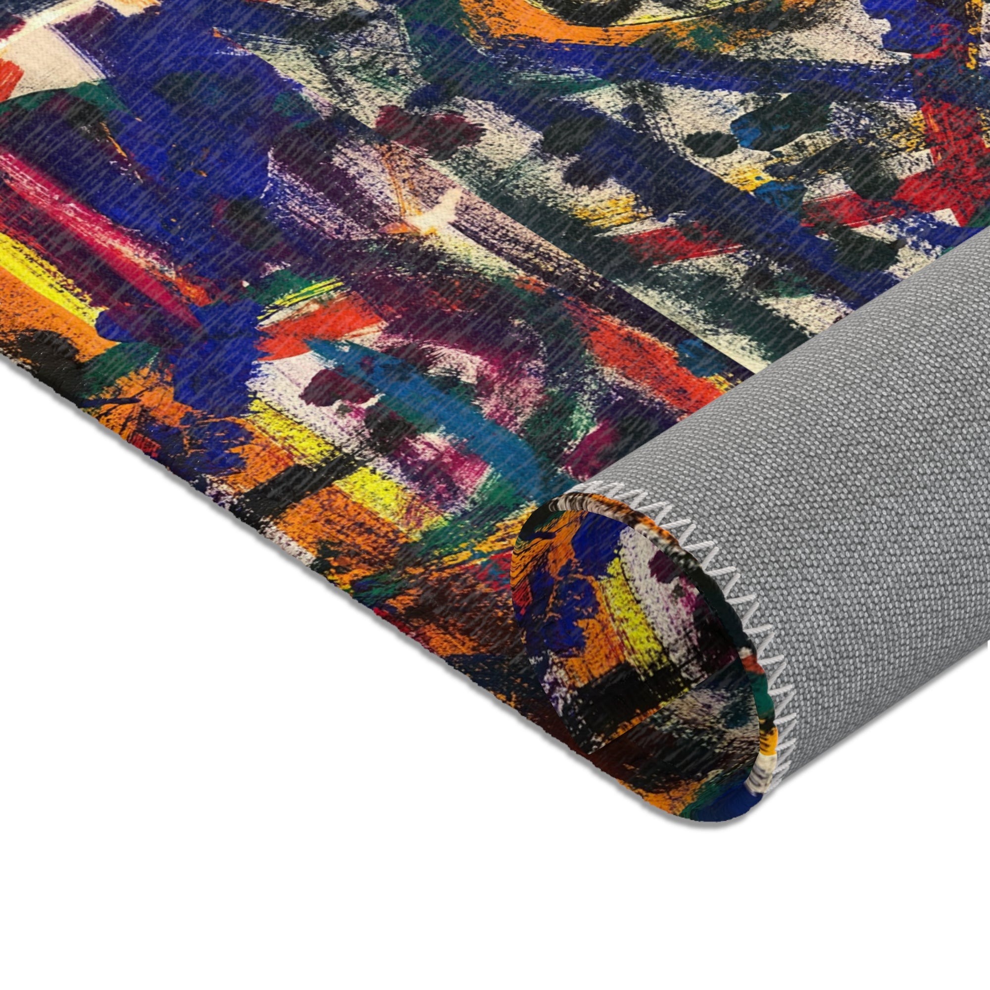Colorful Bohemian Area Rug, Vibrant Home Decor, Abstract Pattern Carpet, Living Room Mat, Unique Gift for Housewarming