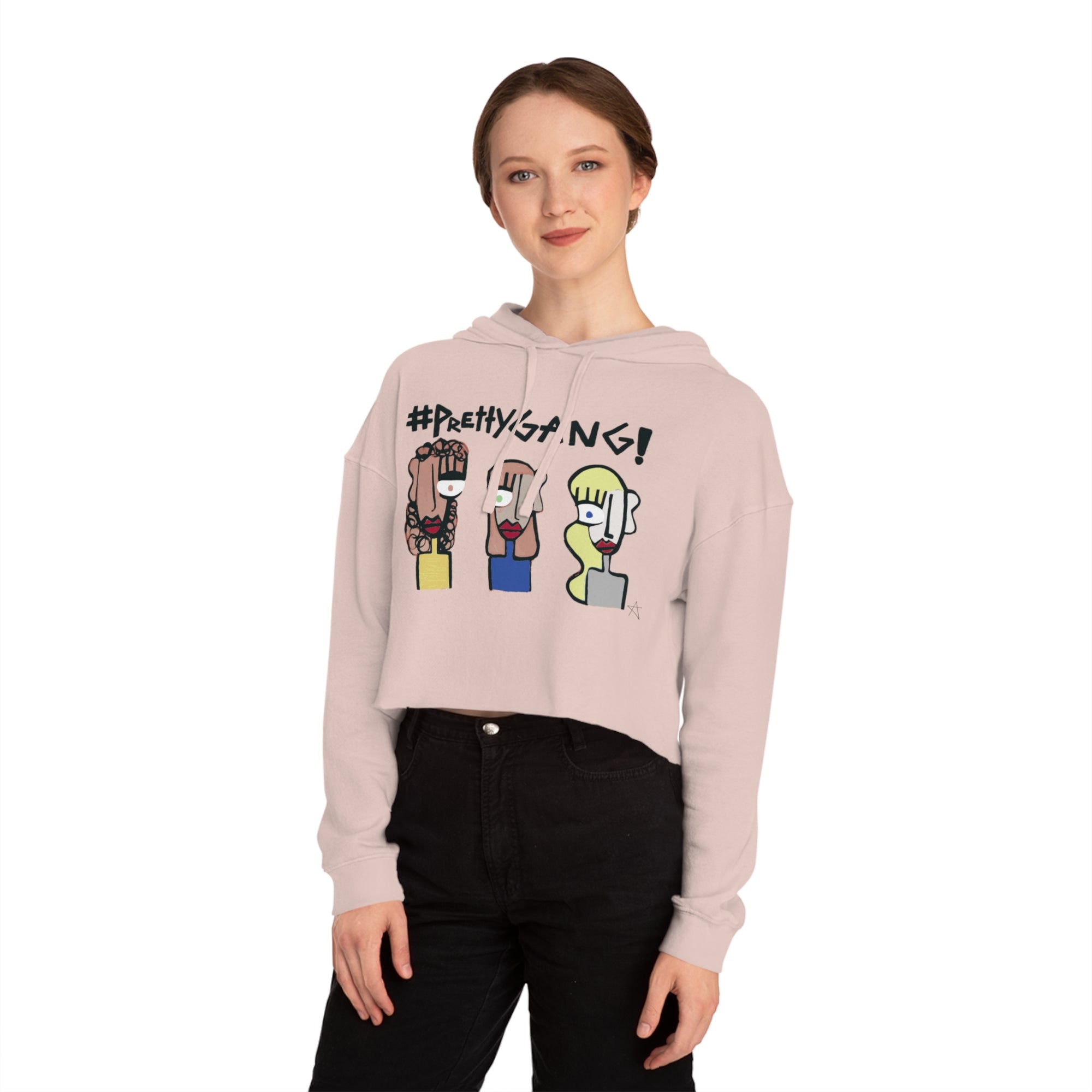 Pretty Women’s Cropped Hooded Sweatshirt