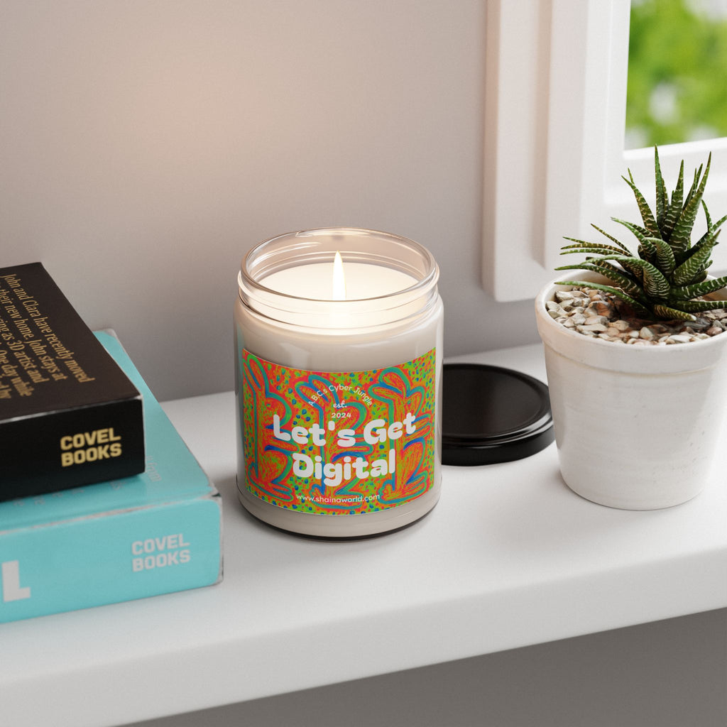 Rabbit Design Soy Candle, Handmade Eco-Friendly Gift