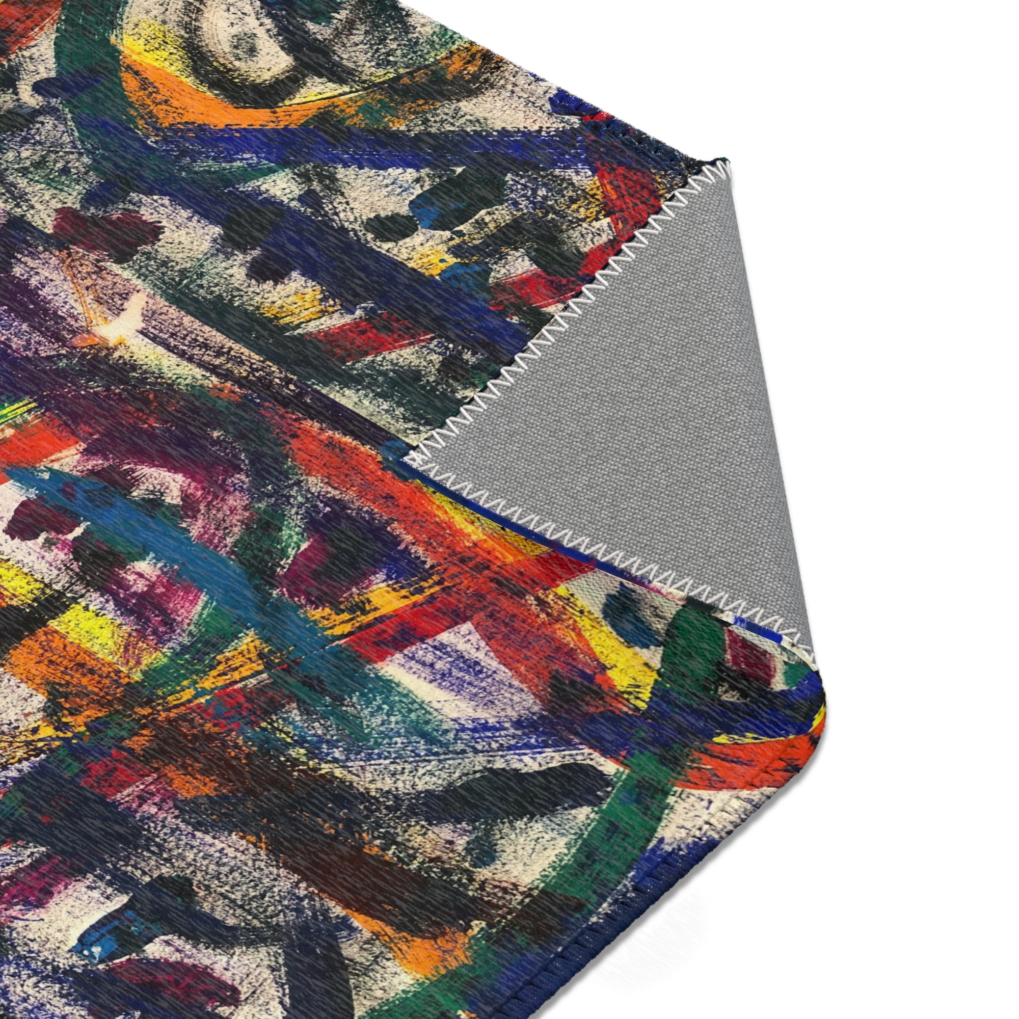 Colorful Bohemian Area Rug, Vibrant Home Decor, Abstract Pattern Carpet, Living Room Mat, Unique Gift for Housewarming
