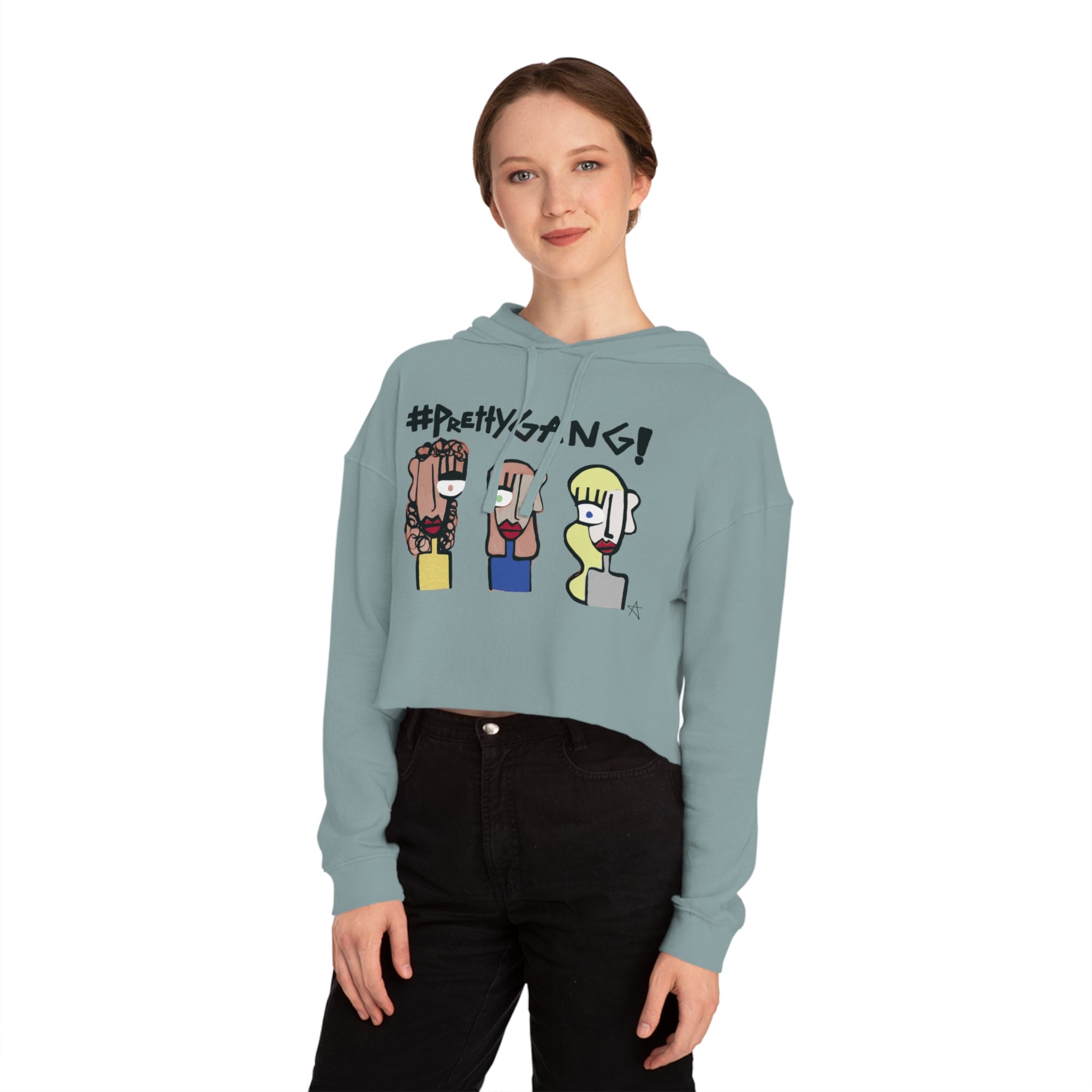 Pretty Women’s Cropped Hooded Sweatshirt