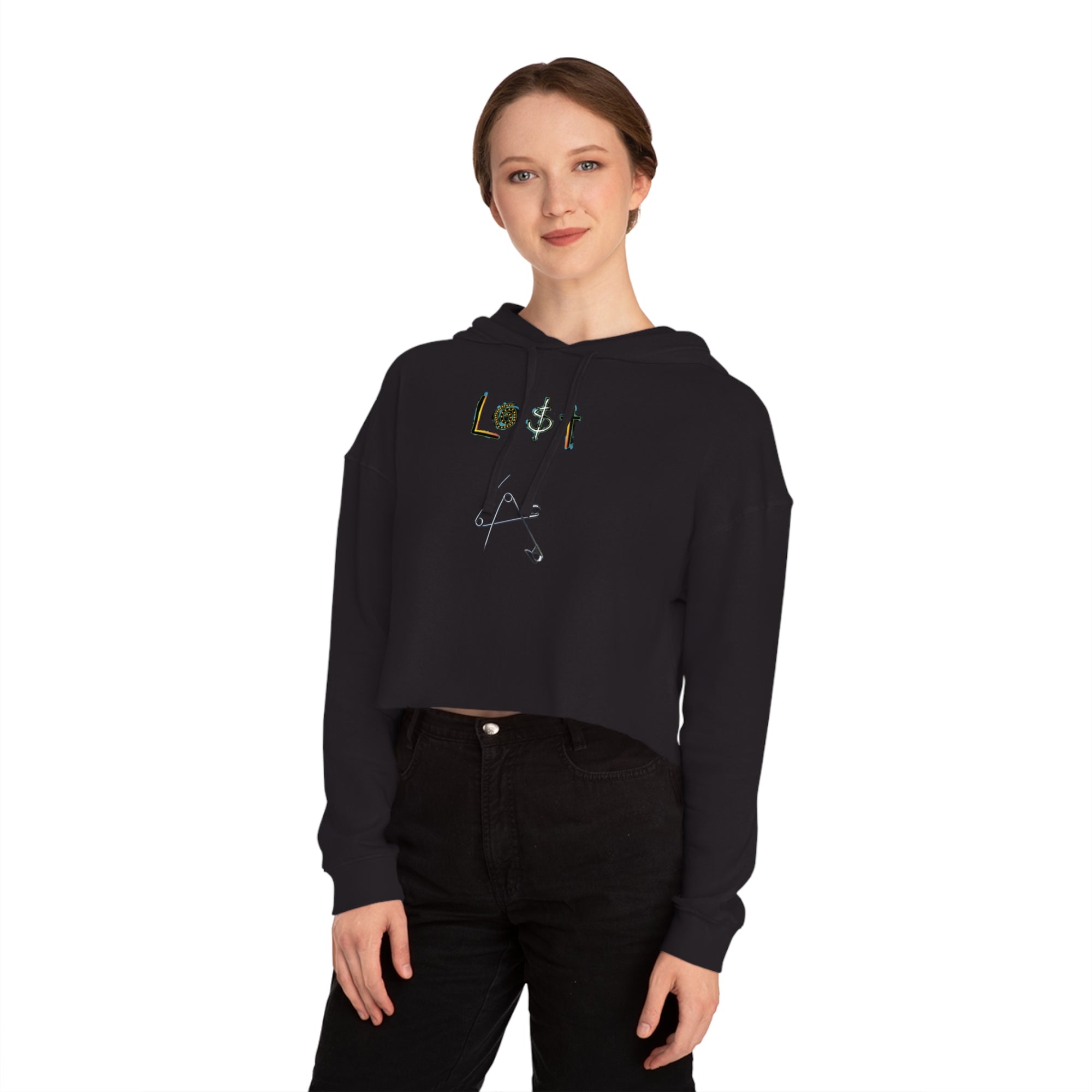 Lo$t in LA Women’s Cropped Hooded Sweatshirt