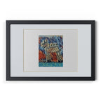 Cyber Zebra Framed Posters, Black