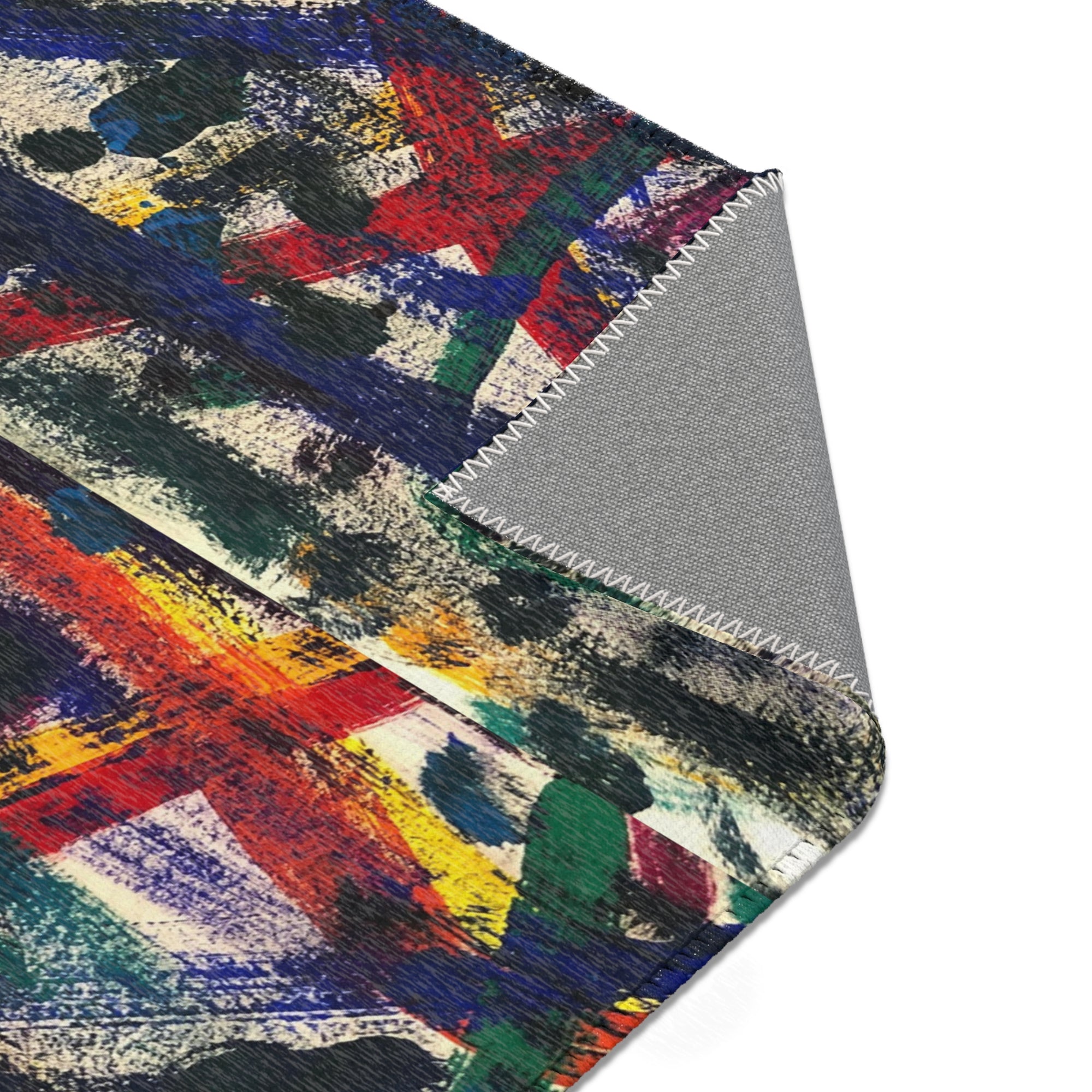Colorful Bohemian Area Rug, Vibrant Home Decor, Abstract Pattern Carpet, Living Room Mat, Unique Gift for Housewarming