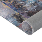 Abstract Area Rug | Bohemian Home Décor, Living Room Accent, Unique Floor Mat, Stylish Carpet, Cozy Indoor Rugs