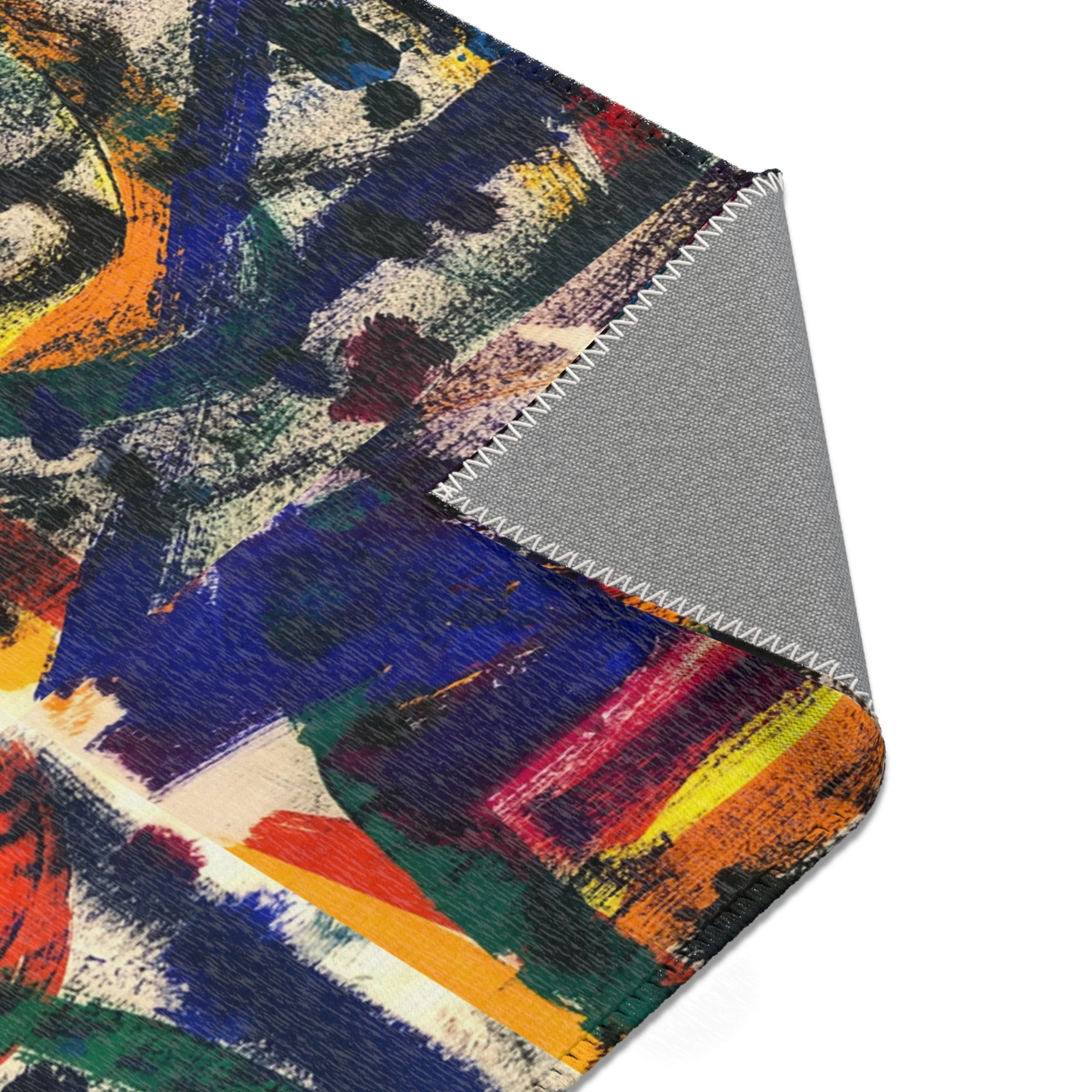 Colorful Bohemian Area Rug, Vibrant Home Decor, Abstract Pattern Carpet, Living Room Mat, Unique Gift for Housewarming