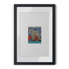Cyber Zebra Framed Posters, Black