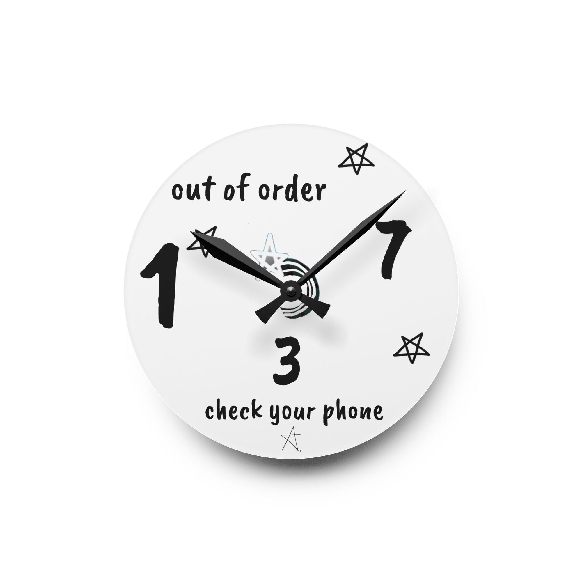What Time is it? Acrylic Wall Clock