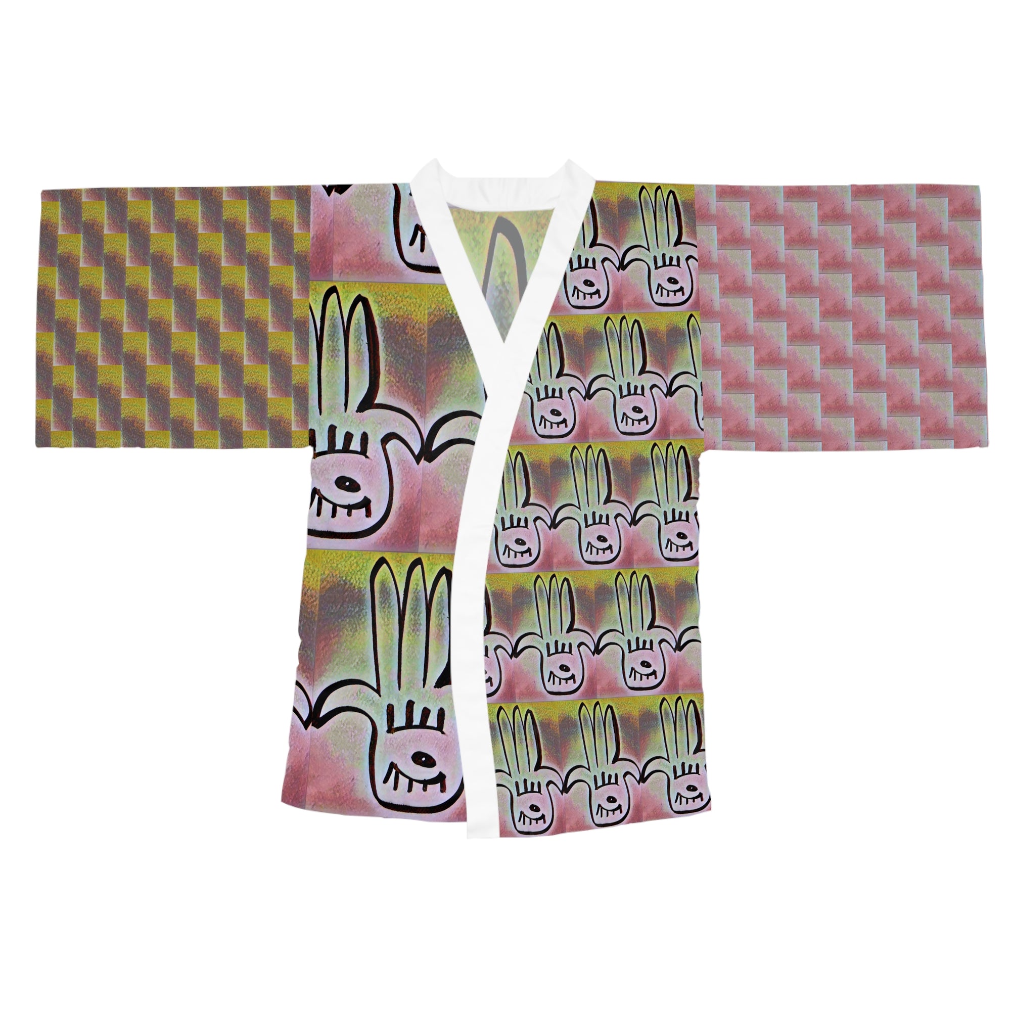Long Sleeve Kimono Robe (AOP)