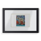 Cyber Zebra Framed Posters, Black