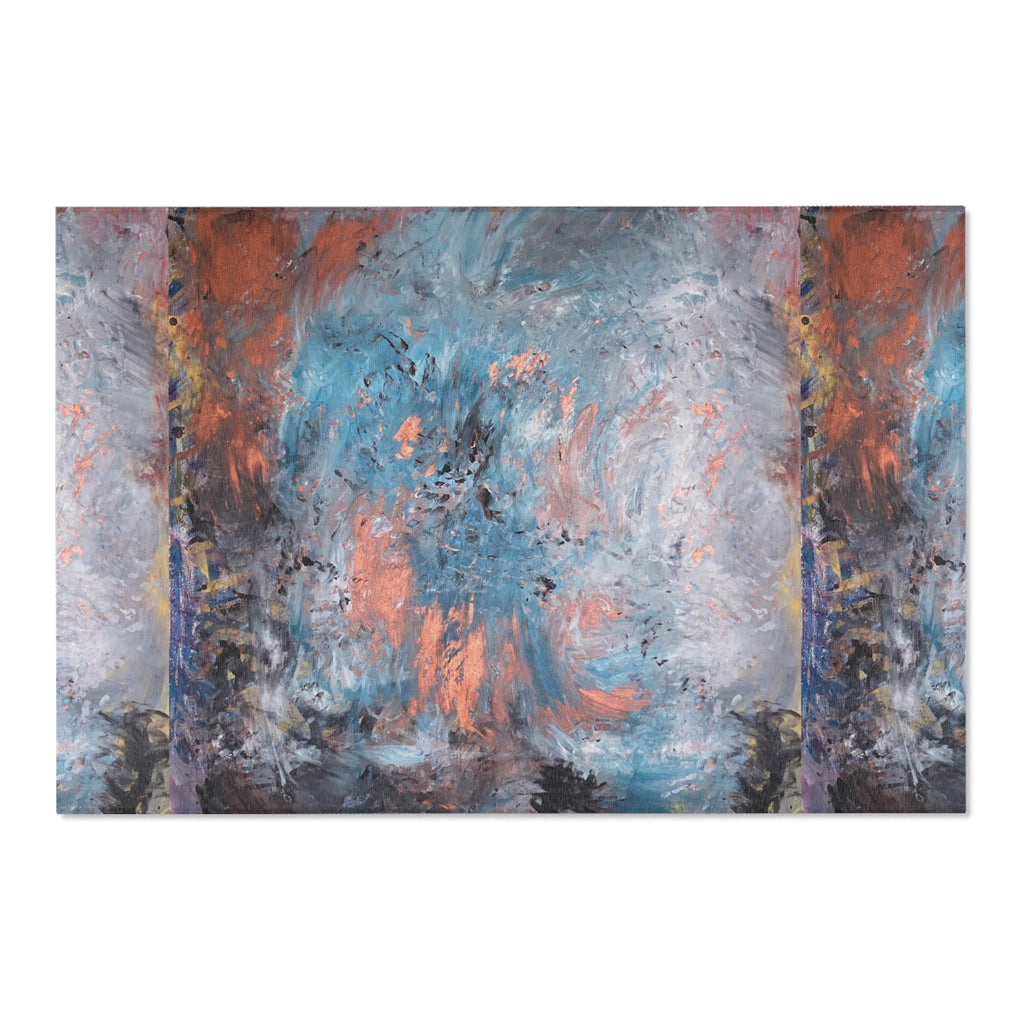 Abstract Area Rug | Bohemian Home Décor, Living Room Accent, Unique Floor Mat, Stylish Carpet, Cozy Indoor Rugs