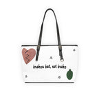 Never Broke Large Leather Shoulder Bag