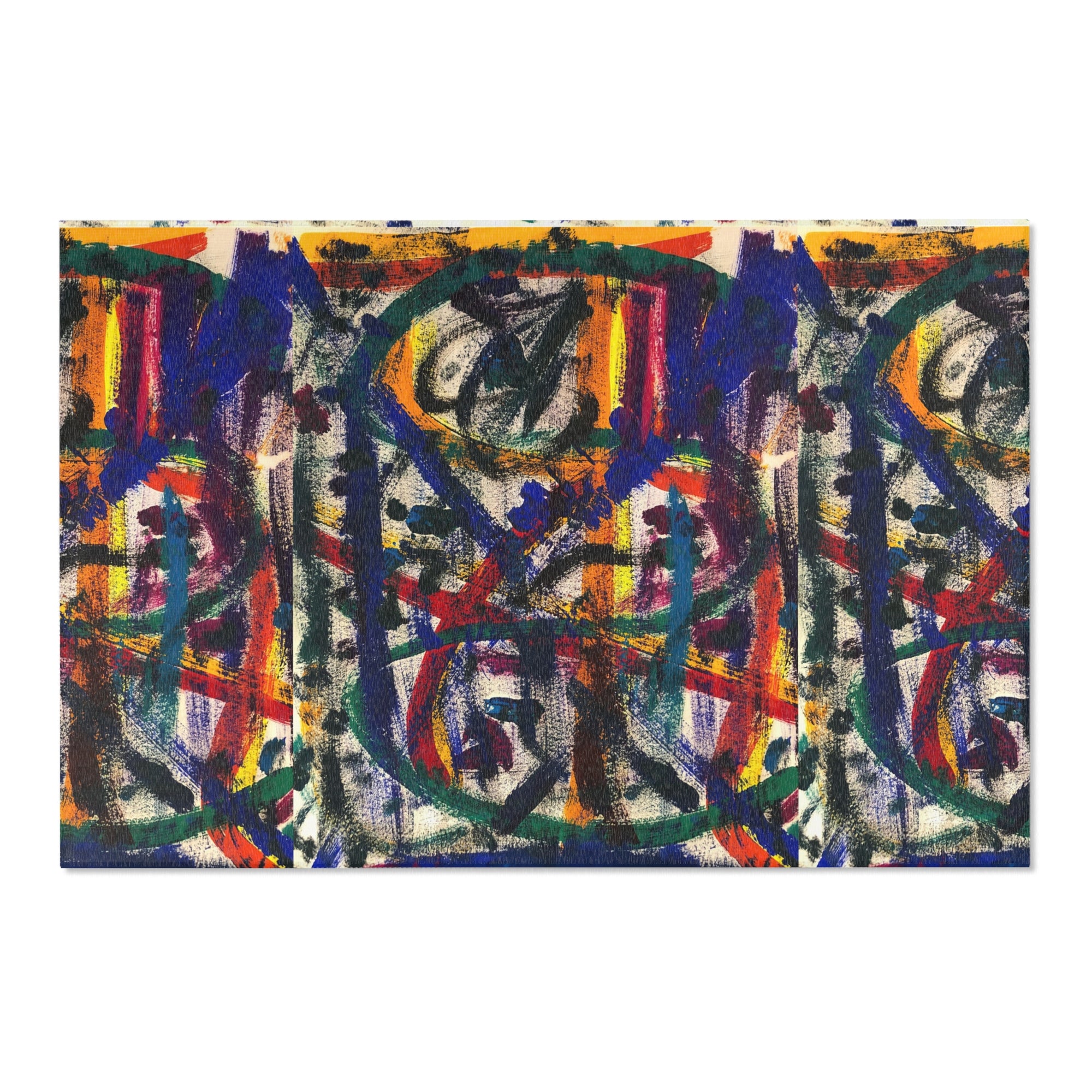 Colorful Bohemian Area Rug, Vibrant Home Decor, Abstract Pattern Carpet, Living Room Mat, Unique Gift for Housewarming
