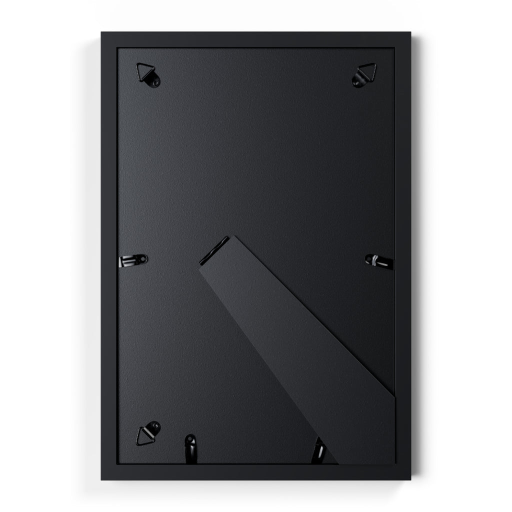 Cyber Zebra Framed Posters, Black