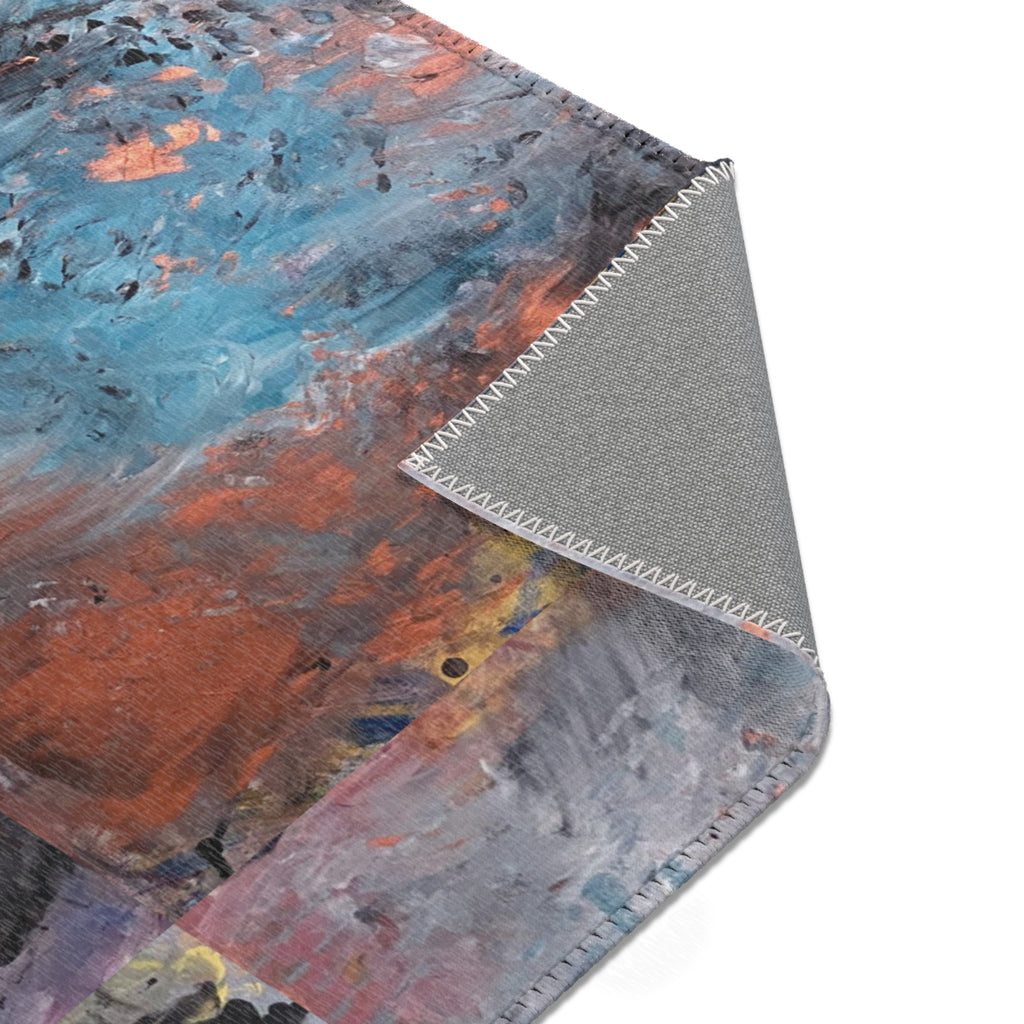 Abstract Area Rug | Bohemian Home Décor, Living Room Accent, Unique Floor Mat, Stylish Carpet, Cozy Indoor Rugs