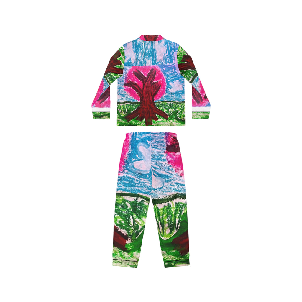 Women's Satin Pajamas (AOP)