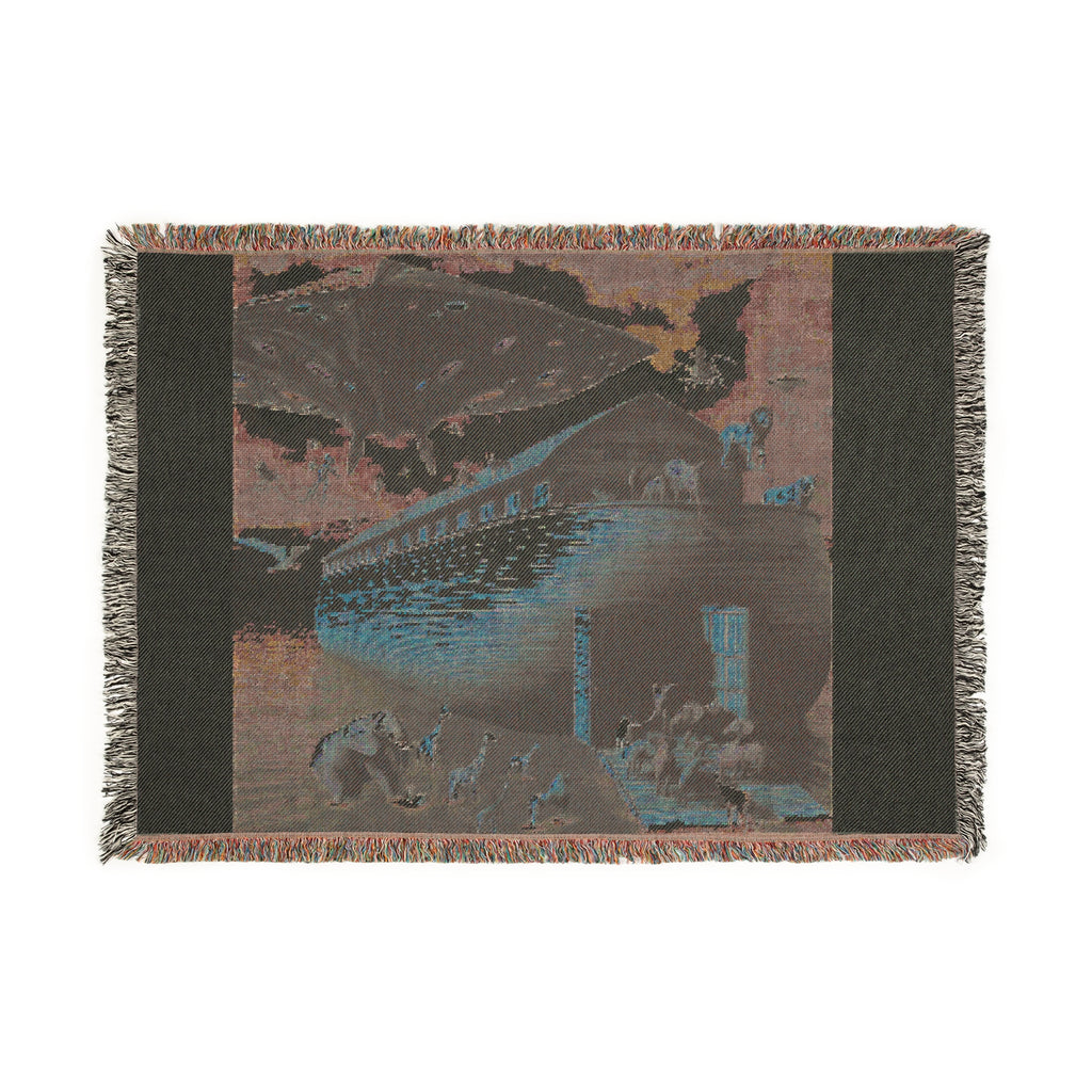 The ark of Noah Woven Blanket
