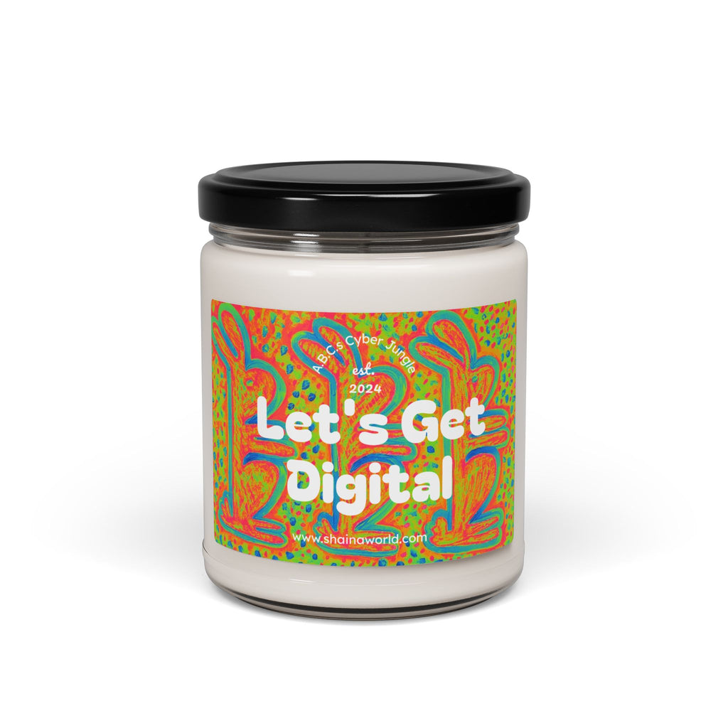 Rabbit Design Soy Candle, Handmade Eco-Friendly Gift