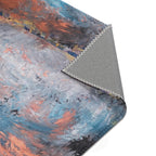 Abstract Area Rug | Bohemian Home Décor, Living Room Accent, Unique Floor Mat, Stylish Carpet, Cozy Indoor Rugs