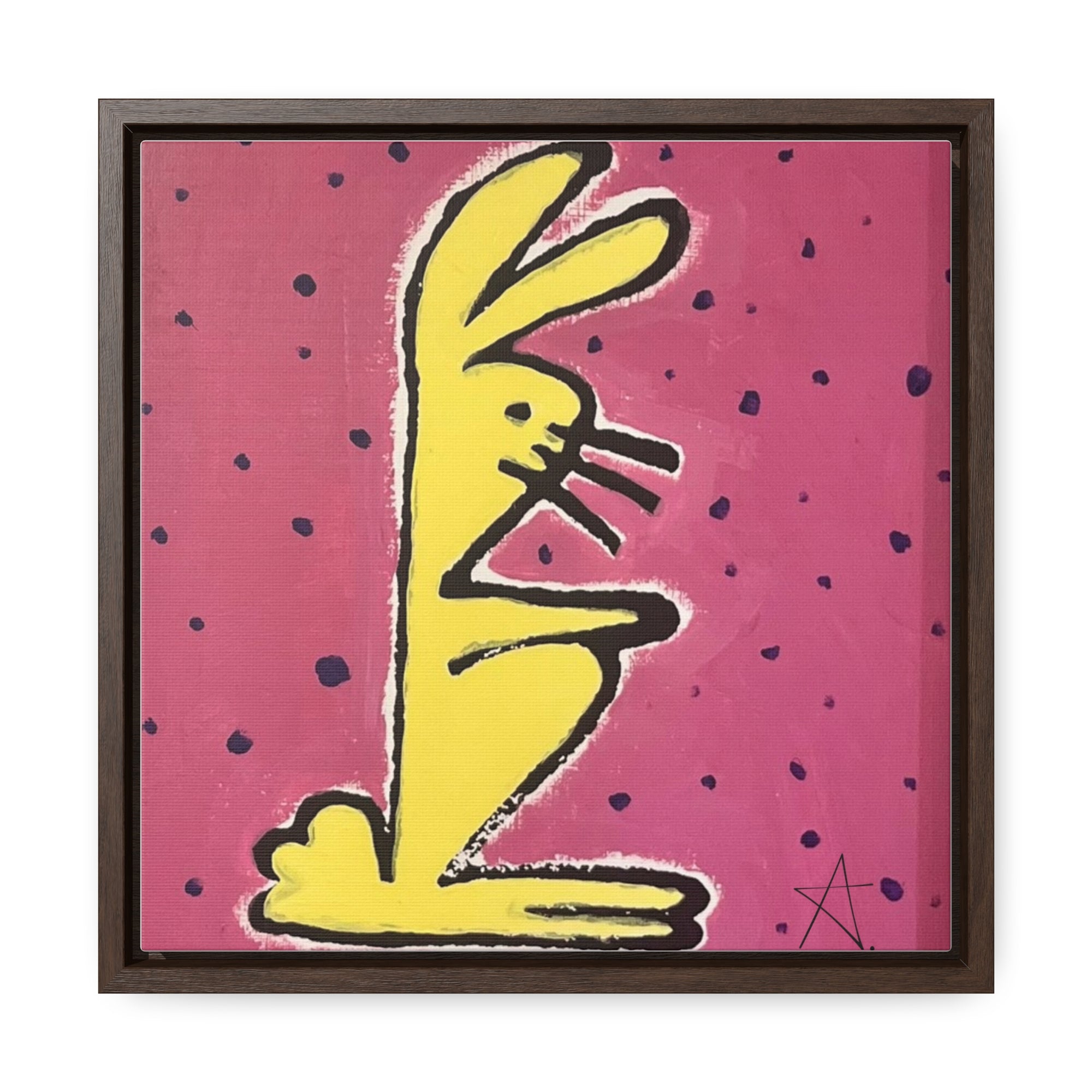 Bunny Baby Gallery Canvas Wraps, Square Frame