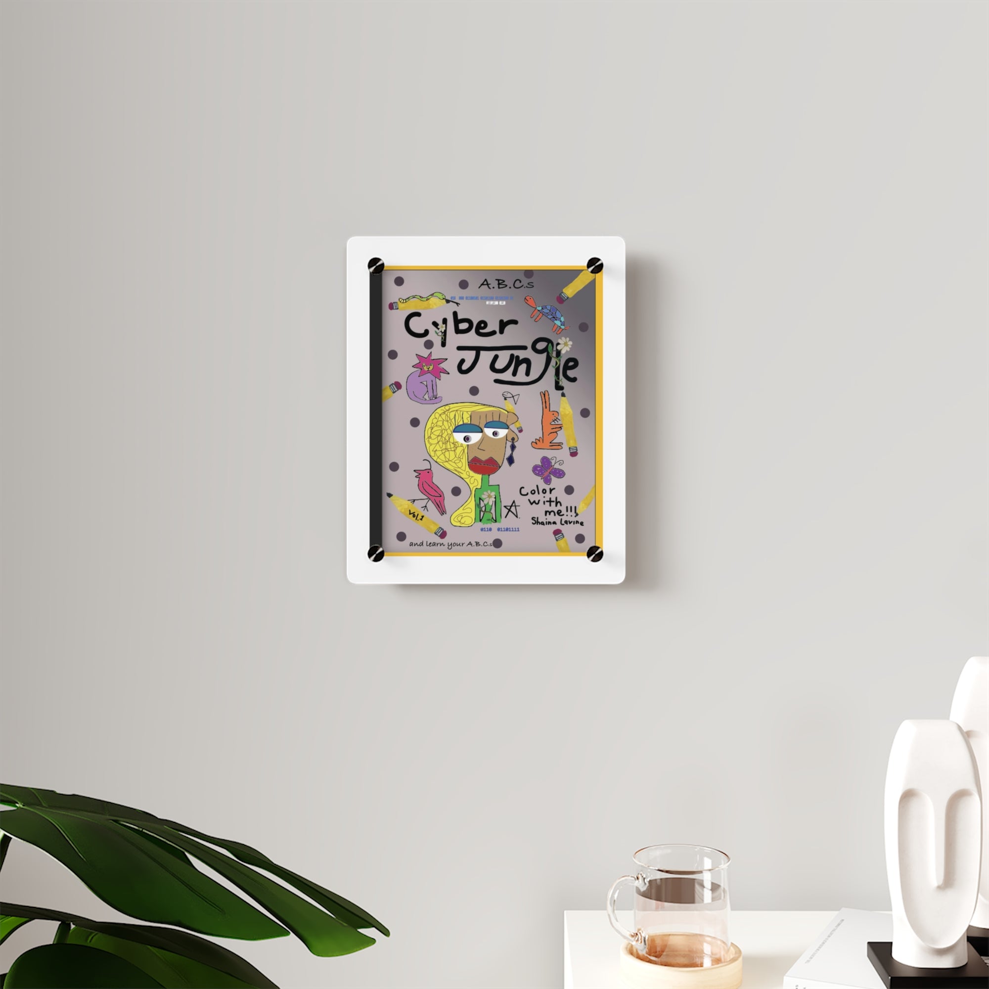 Vibrant Acrylic Wall Art Panels - Colorful Decor for Kids' Rooms, Educational Artwork, Nursery Decor, Unique Gift Ideas, Modern Home Decor