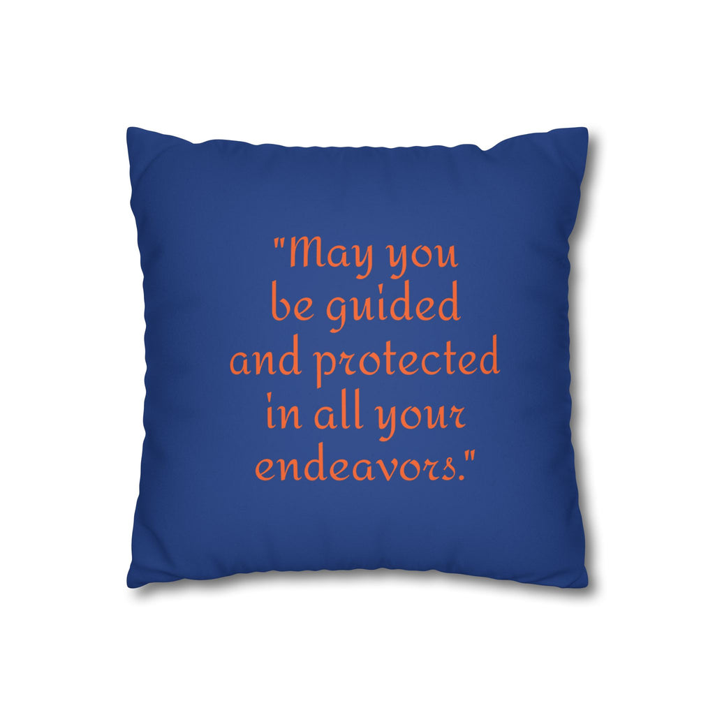 Faux Suede Square Pillowcase