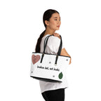 Never Broke Large Leather Shoulder Bag