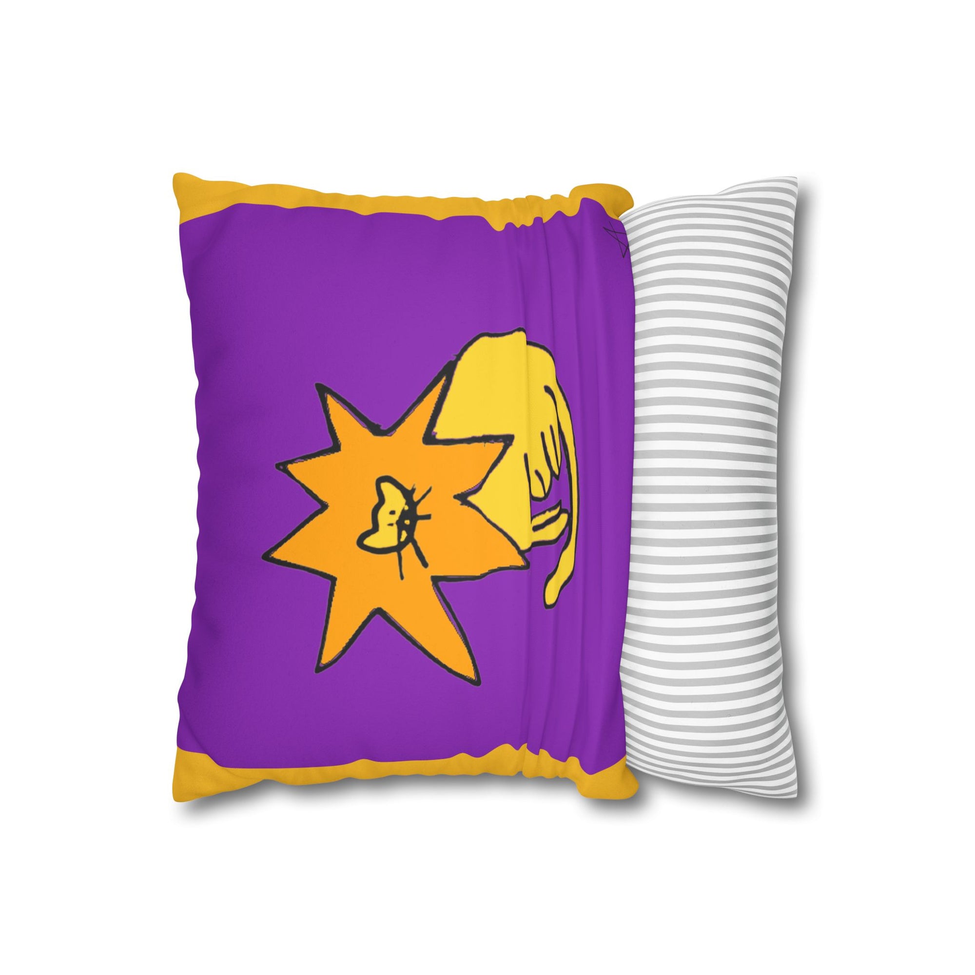 Faux Suede Lion Pillowcase