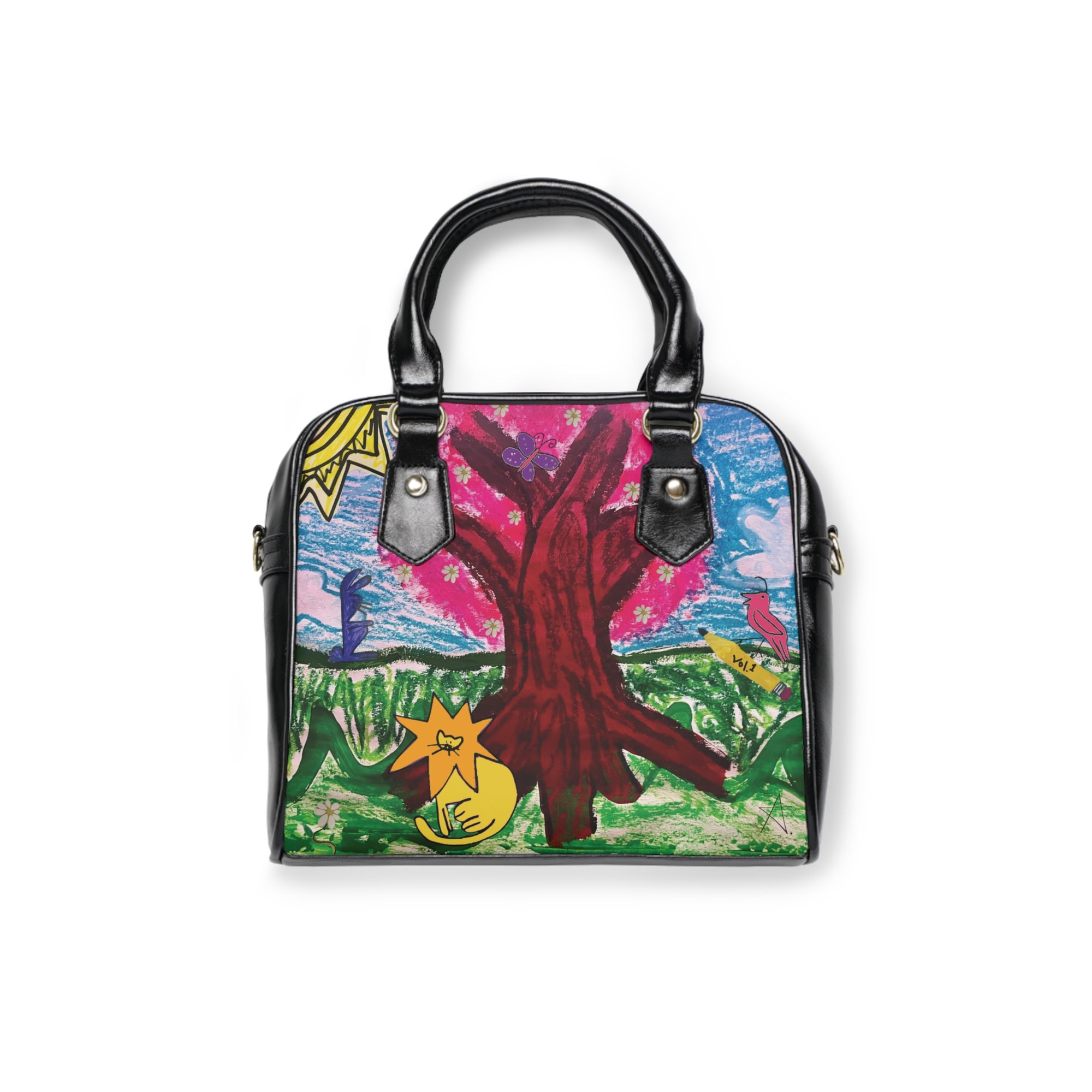 Copy of Cyber Jungle Shoulder Handbag - Abcs Cyber Jungle Design