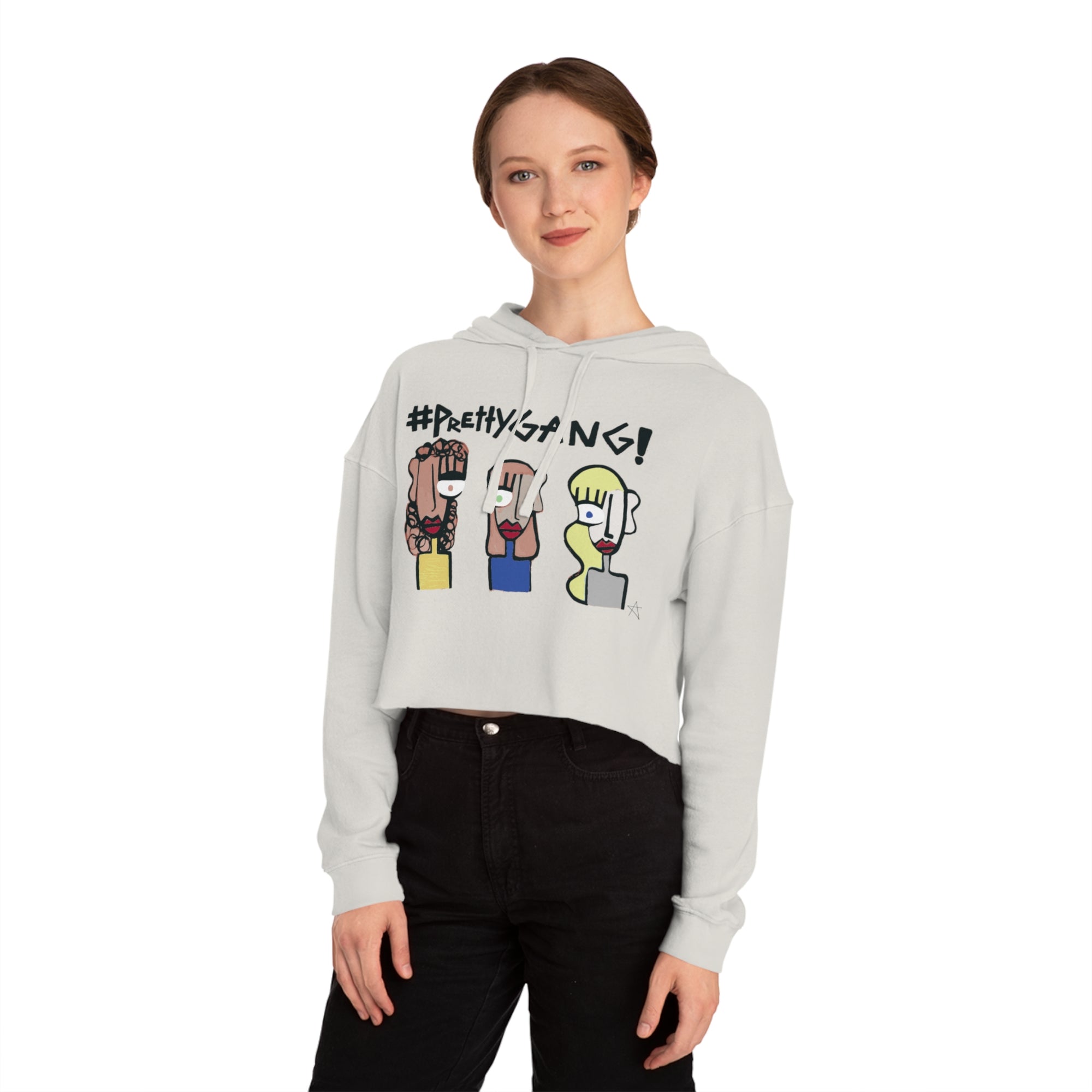 Pretty Women’s Cropped Hooded Sweatshirt