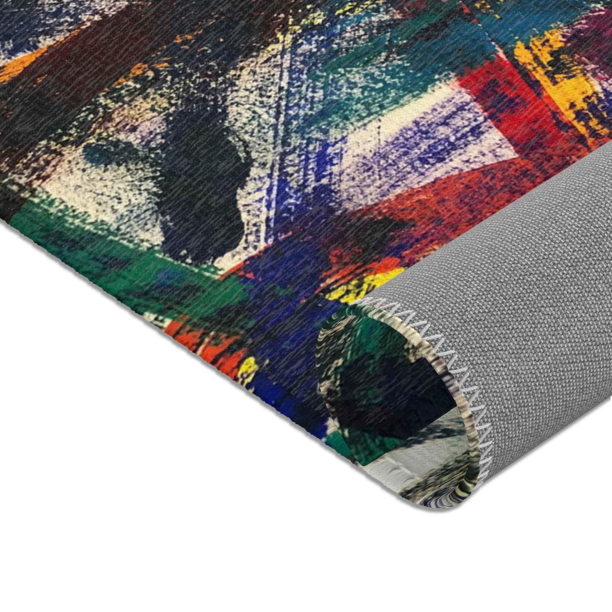 Colorful Bohemian Area Rug, Vibrant Home Decor, Abstract Pattern Carpet, Living Room Mat, Unique Gift for Housewarming