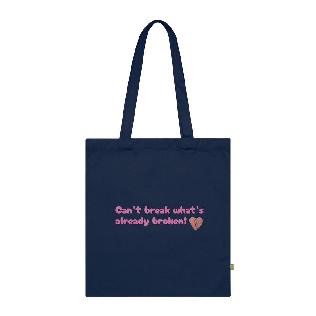 Organic Beating Heart Cotton Tote Bag