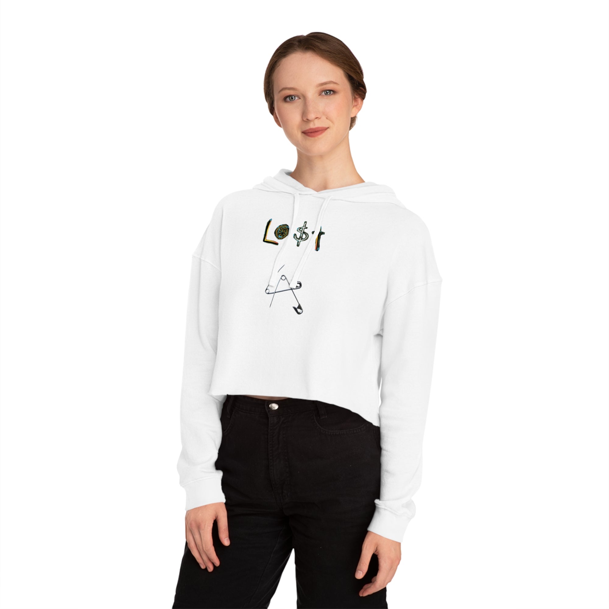 Lo$t in LA Women’s Cropped Hooded Sweatshirt