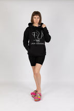 Signature signed color black in the hoodie