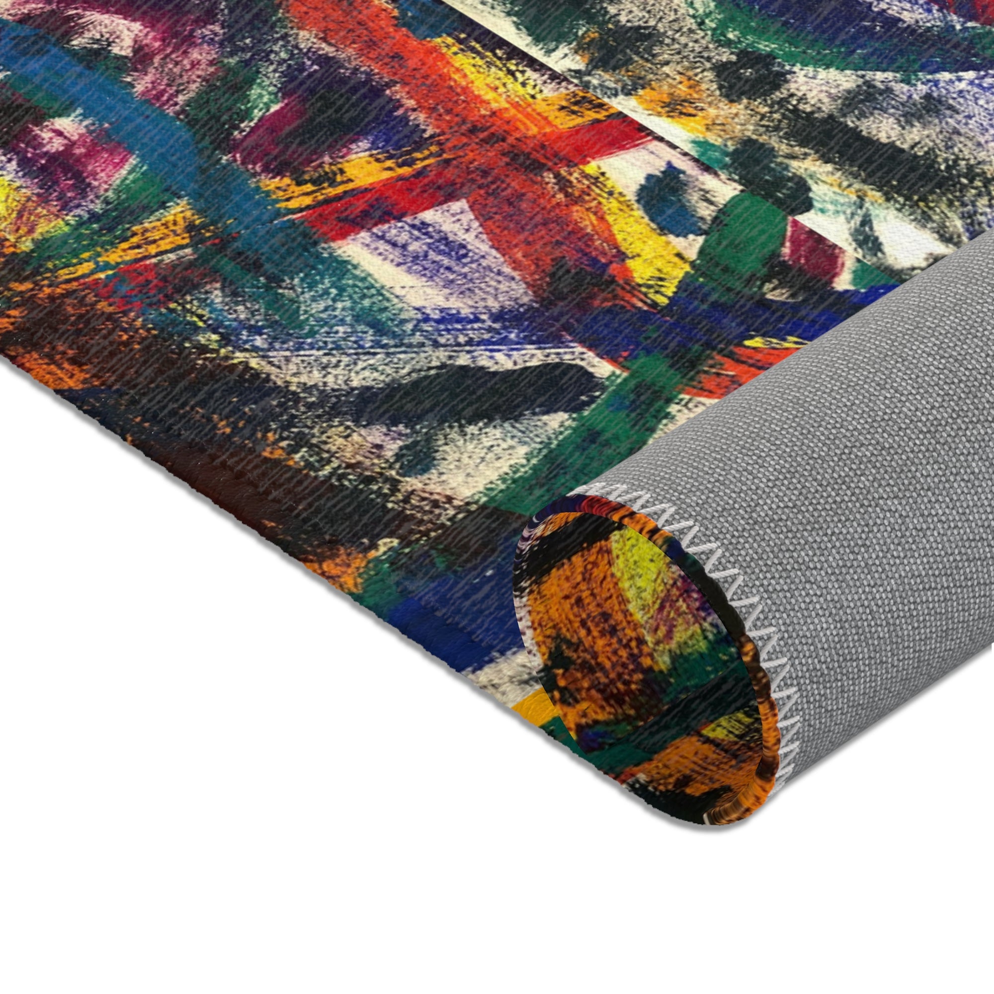 Colorful Bohemian Area Rug, Vibrant Home Decor, Abstract Pattern Carpet, Living Room Mat, Unique Gift for Housewarming