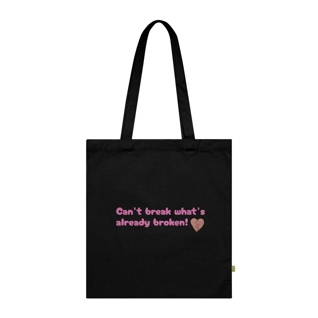 Organic Beating Heart Cotton Tote Bag