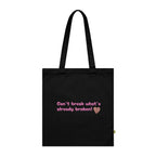 Organic Beating Heart Cotton Tote Bag