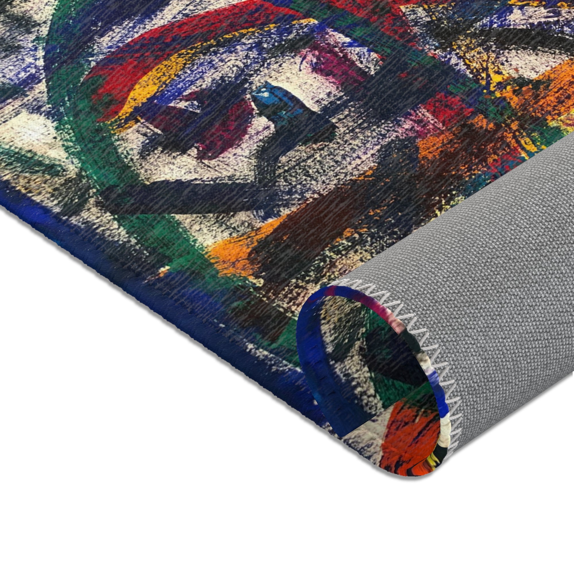 Colorful Bohemian Area Rug, Vibrant Home Decor, Abstract Pattern Carpet, Living Room Mat, Unique Gift for Housewarming