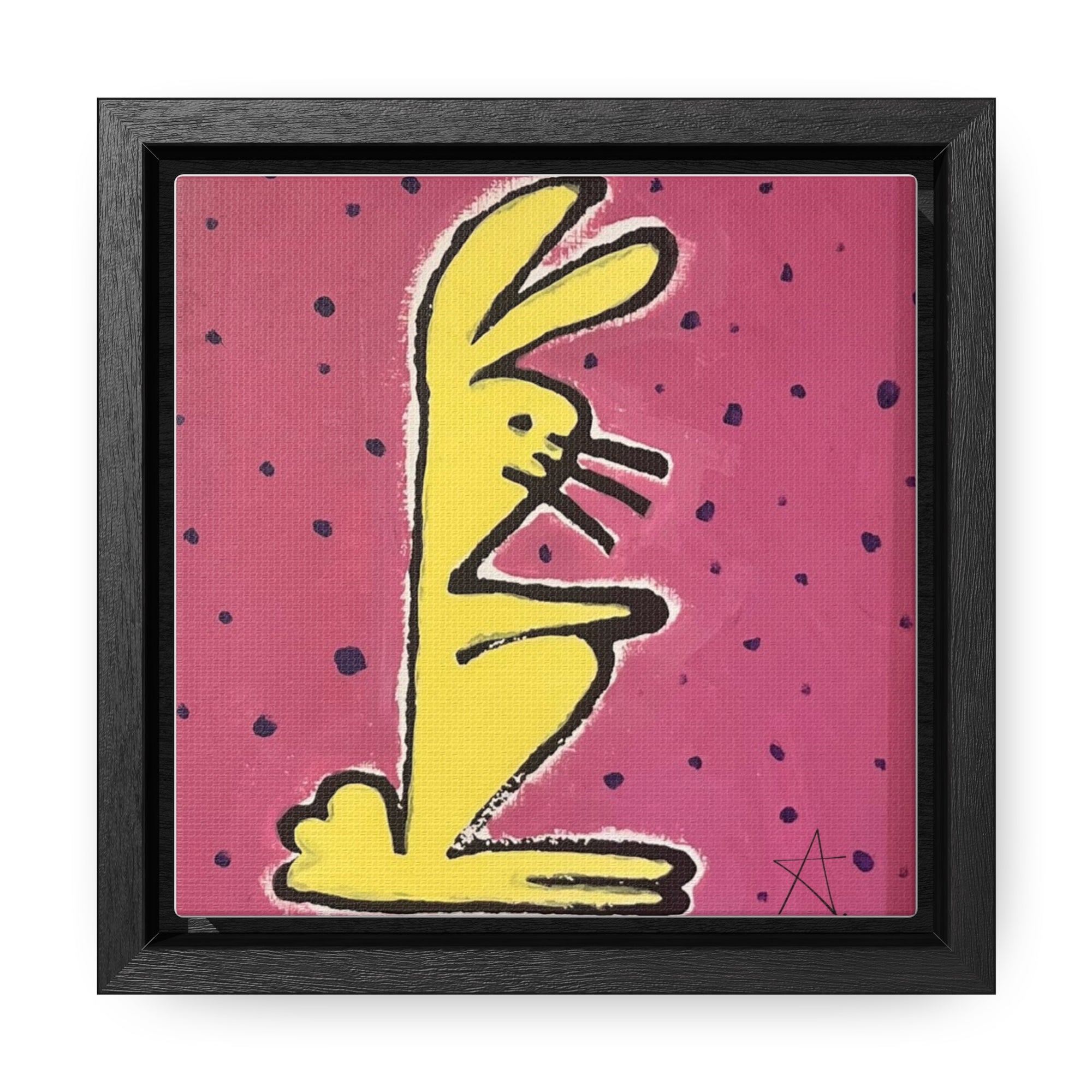 Bunny Baby Gallery Canvas Wraps, Square Frame