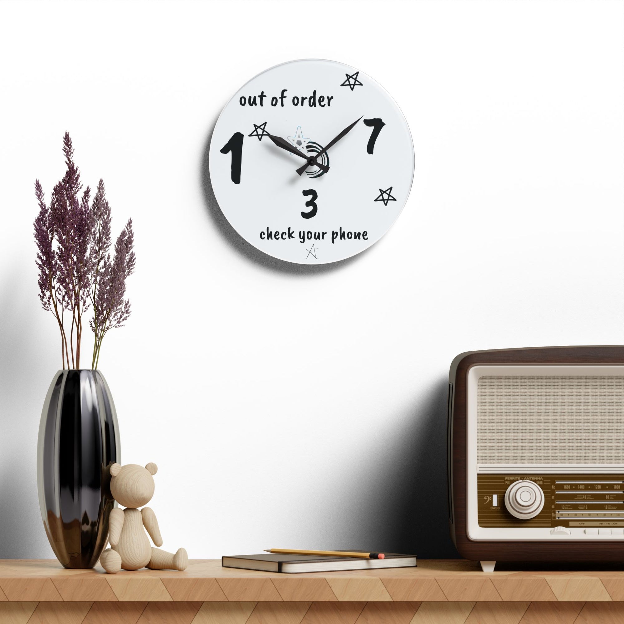 What Time is it? Acrylic Wall Clock