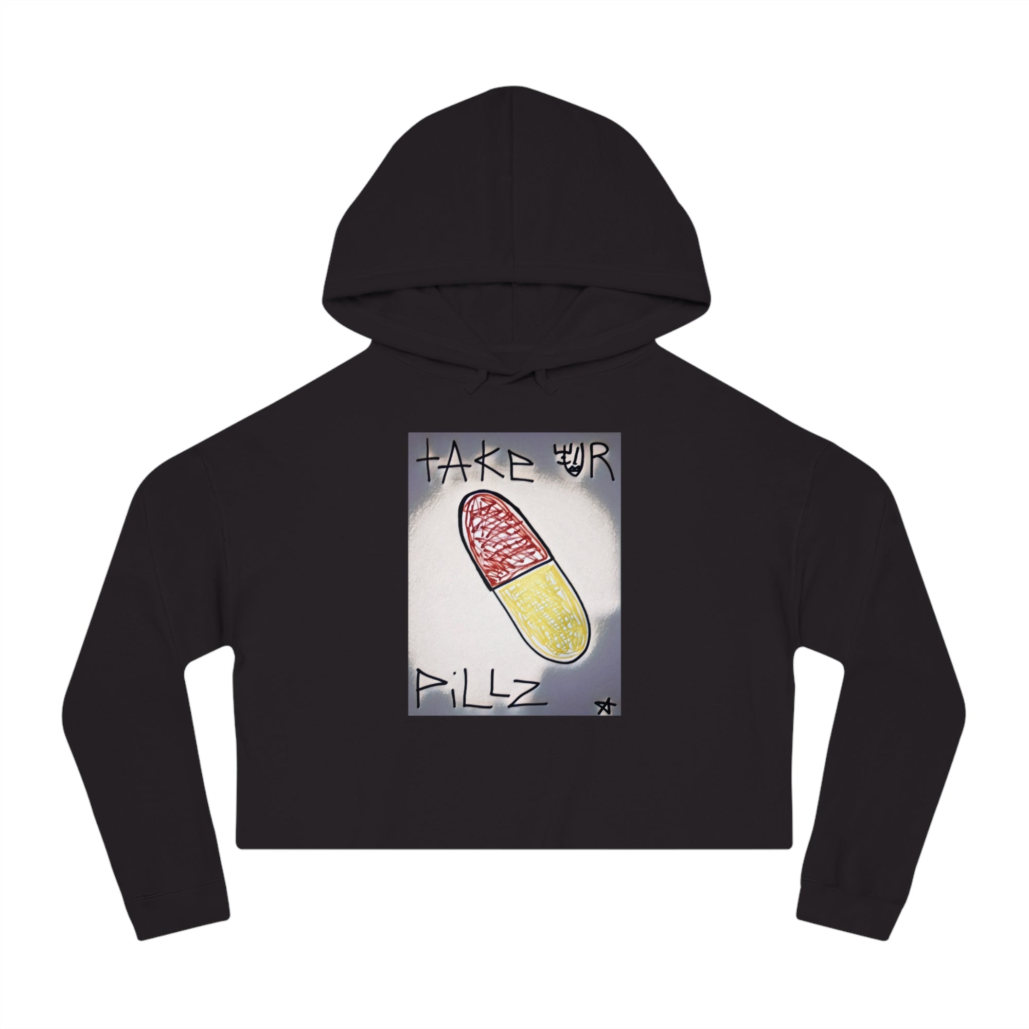 Take Your Pillz Cropped Hoodie for Women - Trendy & Stylish Sweatshirt