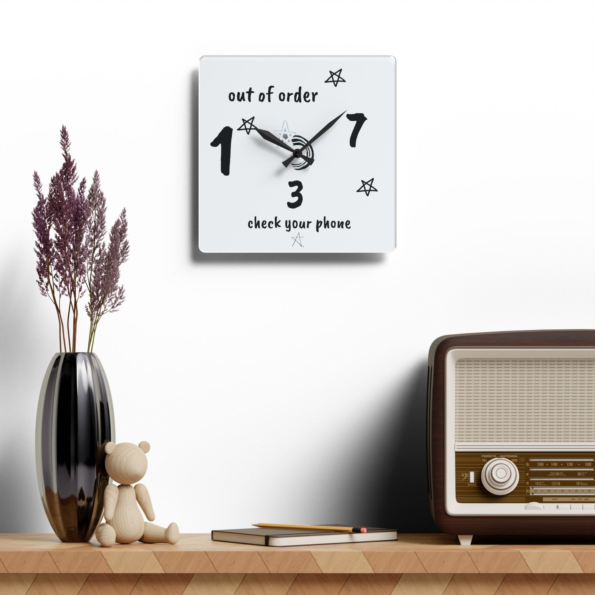 What Time is it? Acrylic Wall Clock