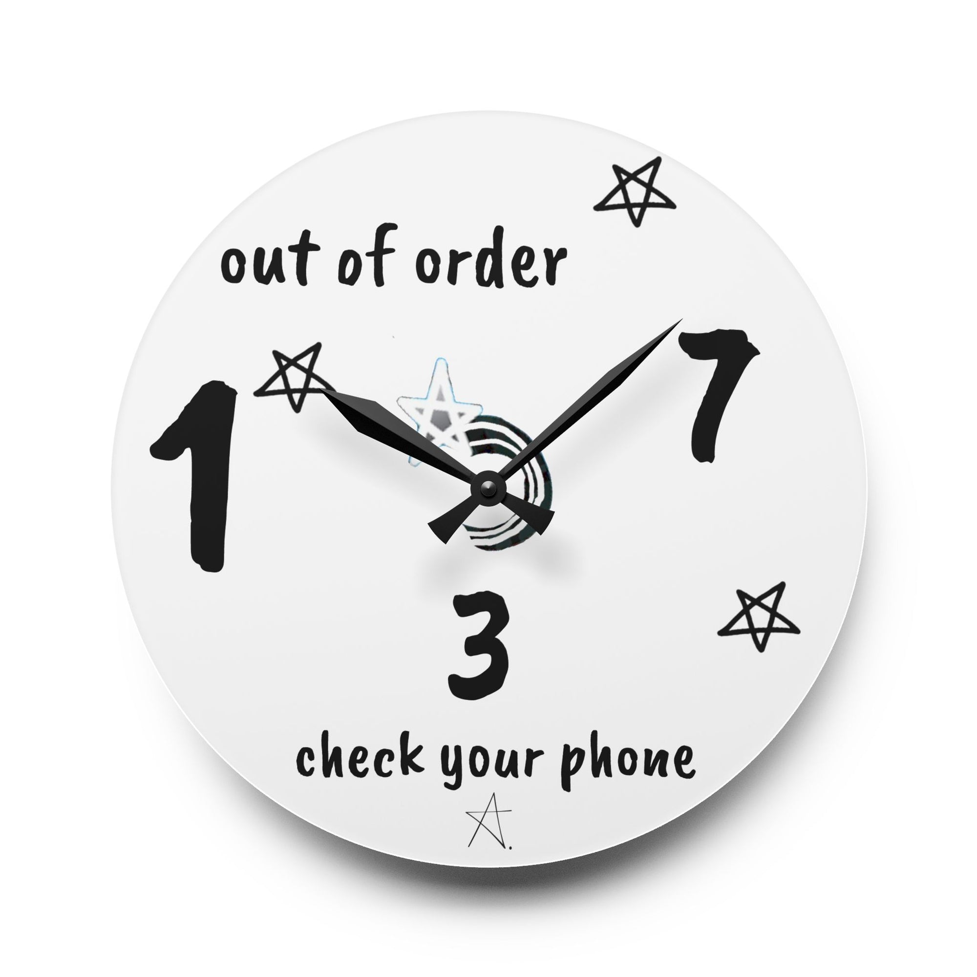 What Time is it? Acrylic Wall Clock