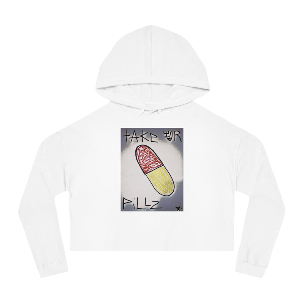 Take Your Pillz Cropped Hoodie for Women - Trendy & Stylish Sweatshirt