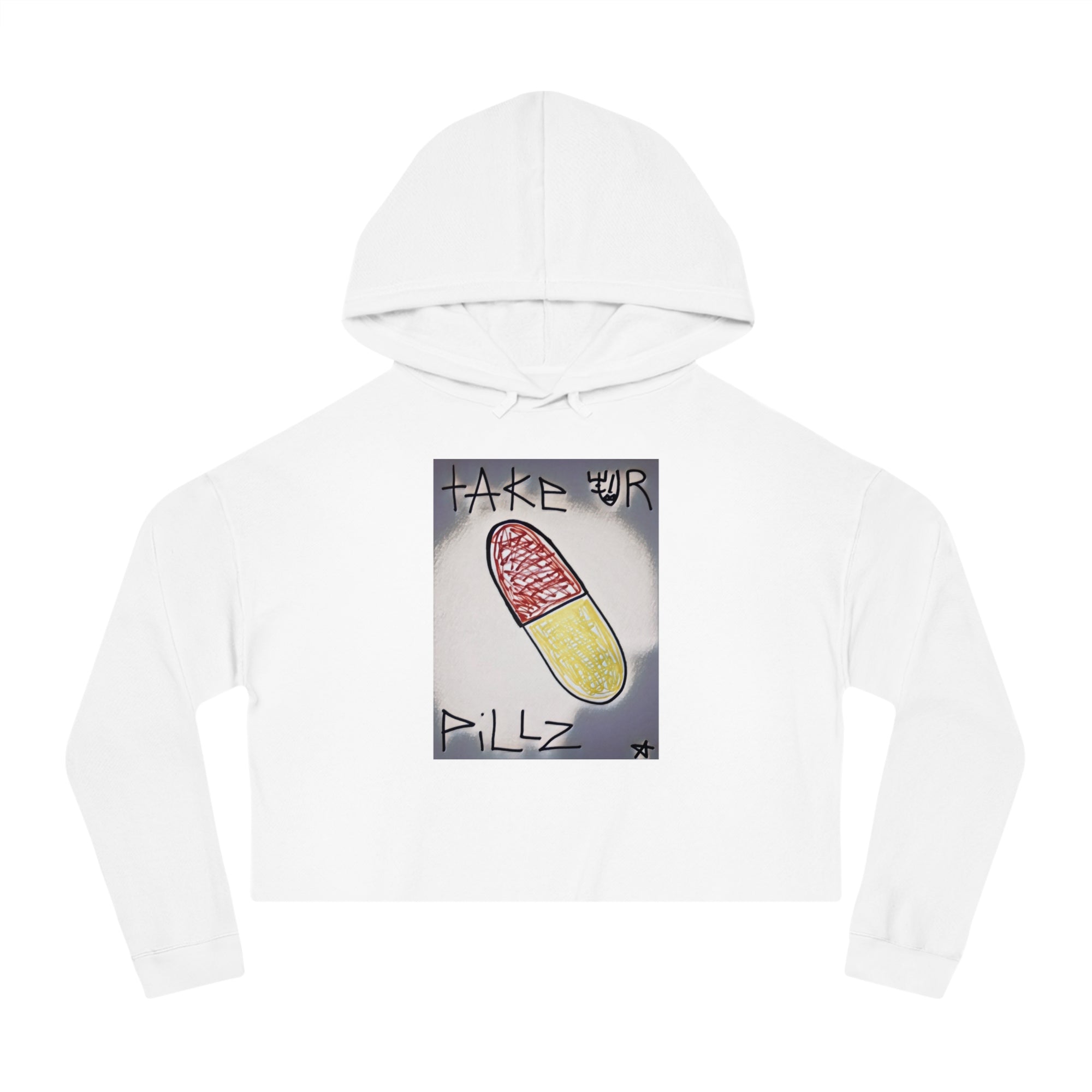 Take Your Pillz Cropped Hoodie for Women - Trendy & Stylish Sweatshirt